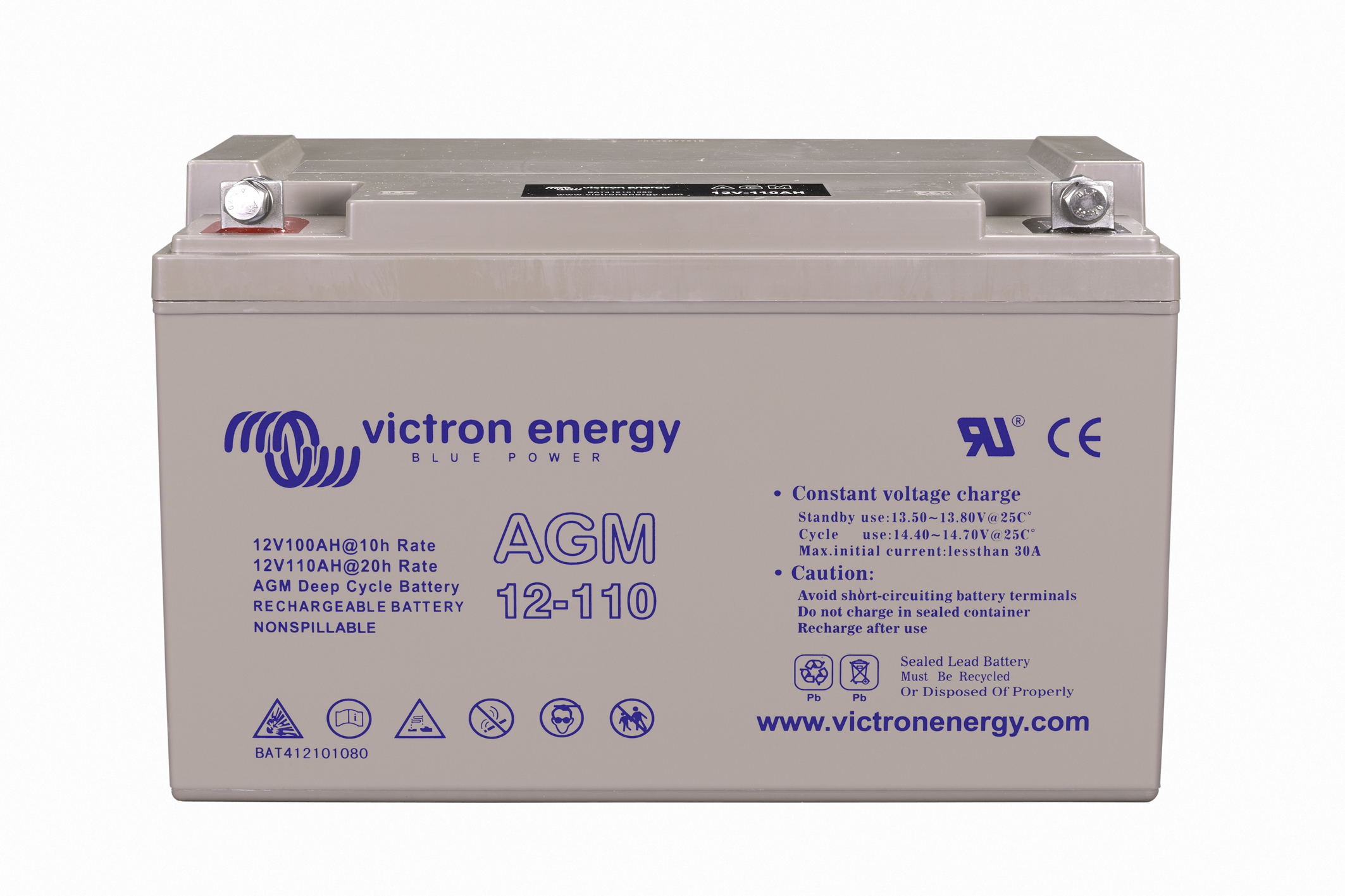 Batería 12V/110AH AGM Deep Cycle Batt (M8) - Image 2